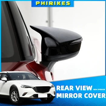 2 ks Pre Mazda CX-4 CX4 2016-2018 Bočné Dvere Zrkadlo Uhlíkových Vlákien Pohľad Zozadu Spätné Čiapky Výbava Vozidla Kryty Prekrytia Styling
