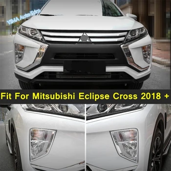 Auto Styling Predné Hmlové Svetlá Žiarovky Foglights Rám, Kryt Trim 2 KS Na Mitsubishi Eclipse Kríž 2018 - 2021 chrómové Doplnky