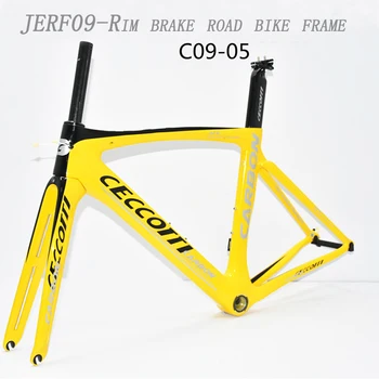 CECCOTTI uhlíka cestnej bike rám a rýchlosť bicykel rám vyrobený T1000 karbonových vlákien
