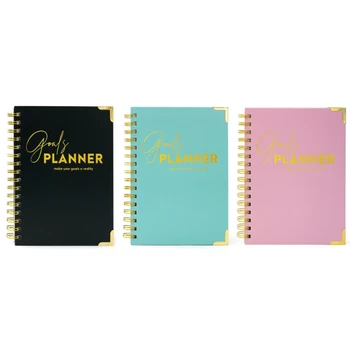 Efektívne Život-Plánovač Časopisoch 2023 Plán Notebook Týždenný & Mesačný Plánovač
