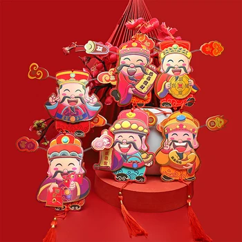 Nový Rok Prívesok Tvorivé Čínsky Štýl, Krytý Pomarančovníka Červené Obálky Dekorácie Cartoon Prívesok Obálky
