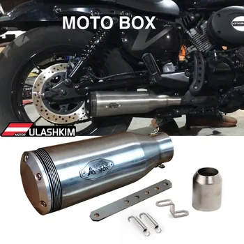 Univerzálne Motocyklové Ľavej A Pravej Výfukových Šál Uniknúť Na Moto Box 51mm Motocykel Výfuku