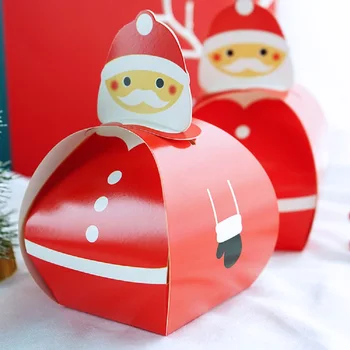 Vianočné Cartoon Objať Santa Claus Candy Box Balenie Darčekové Balenie Krabíc, Vaječný Žĺtok Lístkového Cesta Candy Box