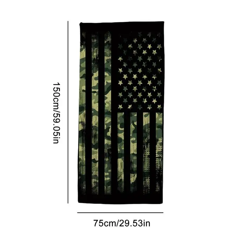 Americká Vlajka Plážové Osušky, Rýchloschnúci, Ľahký Bazén Osuška 60 X 30 Palcov Americkej Vlajky Rýchle Suché Pláž Uterák Mikrovlákna 5